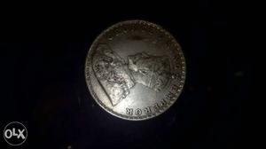 One rs silver coin