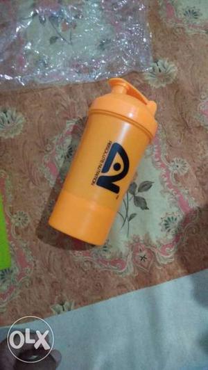 Orange Plastic Bottle