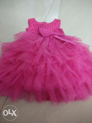 Pink baby frock