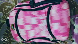 Pink school bag