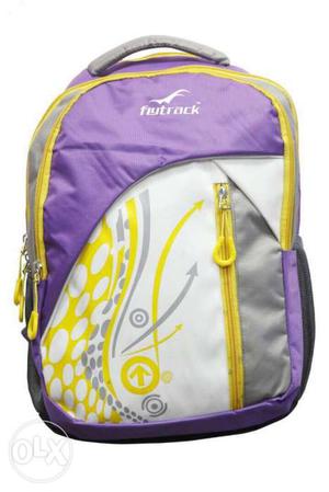 Purple, White, And Yellow Flutrack Backpack
