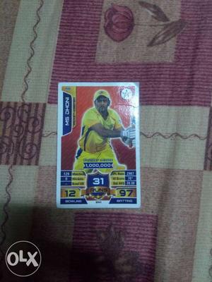 This is a limited edition card of MS Dhoni
