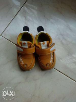 Toddler's Brown-and-white Shoes 1yearkids