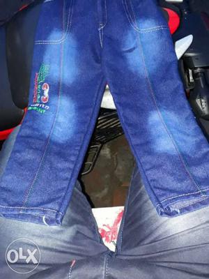 Toddler's Pair Of Blue Jeans