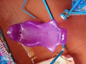 Toddler's Purple Plastic Tub