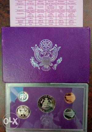 U. S. Mint Proof 5 Coin Set