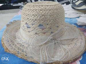 White Knitted Panama Hat