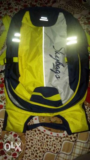 Yellow And Black Sky Bag Backpack