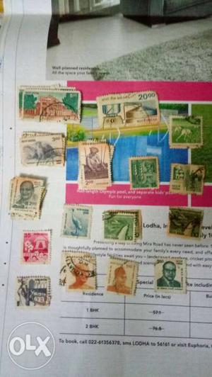 16 variety of Old Stamps out of vch there r 3-4