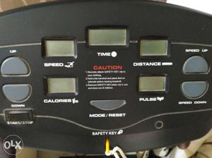 Black Treadmill Console