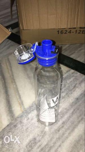 Blue Plastic Reusable Water Bottle