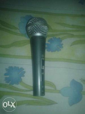 Cordless Black And Gray Microphone