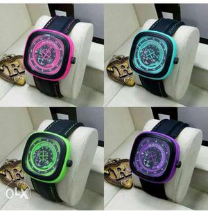 For Black Multicolored Watches