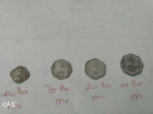 Four Gray Coins