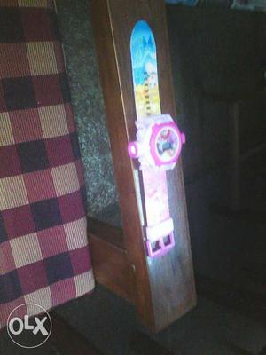 Girl's Pink, Yellow, And Blue Digital Toy Watch