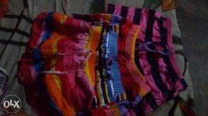 Girl's Three Tie Dyes Shorts