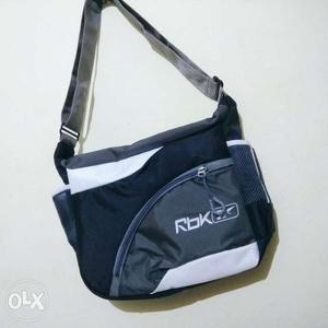 Gray And Black RBK Cross Body Bag