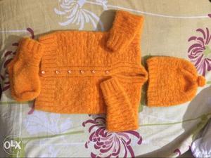 Handmade baby wool set for 6 to 1year child