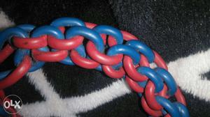 Red And Blue Metal Chain