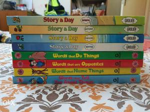 Set of 8 kids story books by Grolier and Disney