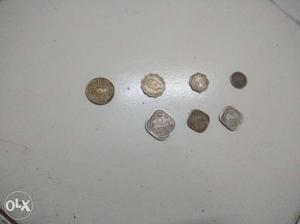 Seven Indian Coins