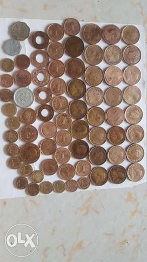 Silver And Copper-colored Coin Collection