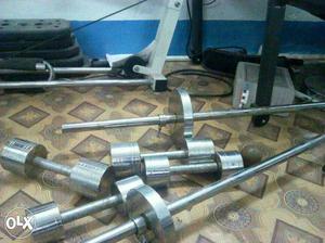 Stainless Steel Barbell And Dumbbells