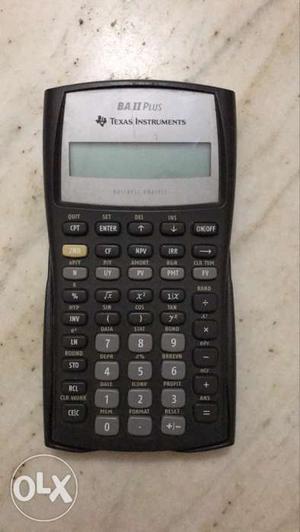 Texas Instruments BA 2 plus calculator #CFA #FRM