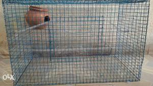 Bird cage 2ft X 1.5ft fully condition with rubber