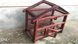 Birds cage wooden frame less used
