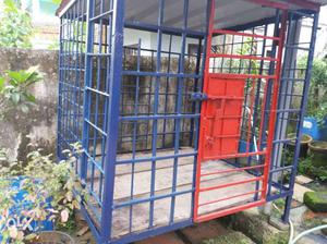 Blue And Red Pet Cage