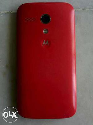 Moto G first gen 16 GB with red back cover