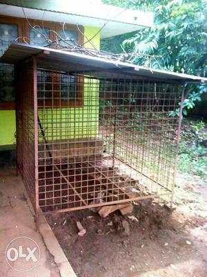 Newly made dog cage, not used, Height 5 feet Length 5 feet.