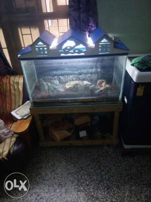 White And Blue Pet Tank