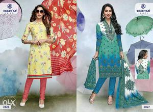 100% cotton dress material Deeptex Miss India vol