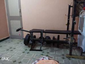 8 in 1 bench with 50 kg weight one month use