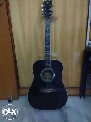 Aria AW35-BK Jumbo Pure Acoustic Guitar, comes