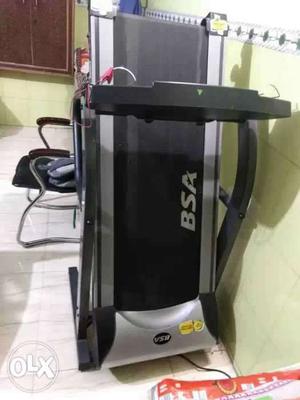 Black And Silver BSA Treadmill