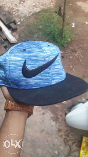 Blue And Black Nike Fitted Cap