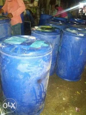 Blue PVC Barrel Drums
