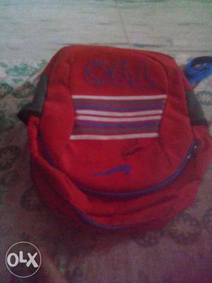 Boy's Red And Purple Nike Backpack