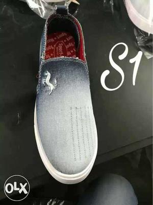 Brand new denim sneakers at best price..fixed