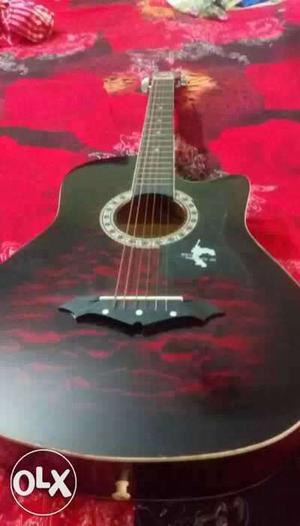 Brown Acoustic Branded new polo Gitar with cover and