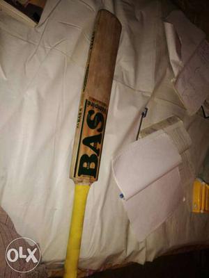 Brown, Black, And Yellow BAS Vampire Cricket Bat
