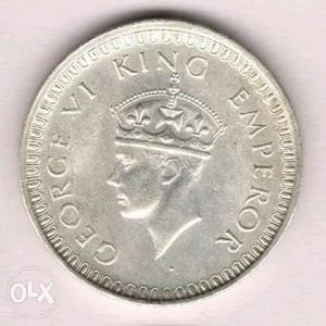 George King V silver coin (Antique)