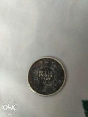 George v king emperor rupee coin 