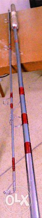 Japanese fishing rod with reel, hooks