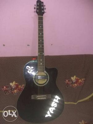 Kaps Black Cutaway Acoustic Guitar