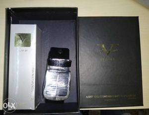 Leather belt,deodrant versacenew box pack. leather