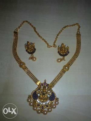 Nrusimha Jewelry gold plated beautiful neck set